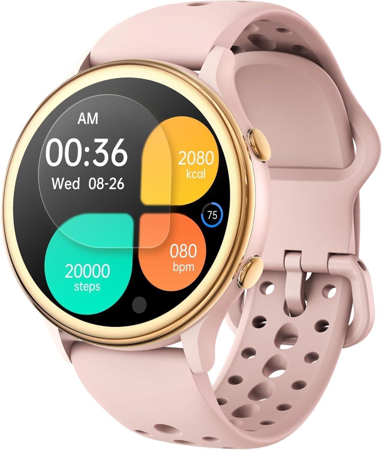 ICOMTOFIT Smart Watches for Women, Fitness Tracker with Heart Rate & SpO2 Monitor, IP67 Waterproof Activity Tracker for Men & Women, Smart Watch for Android & iPhone