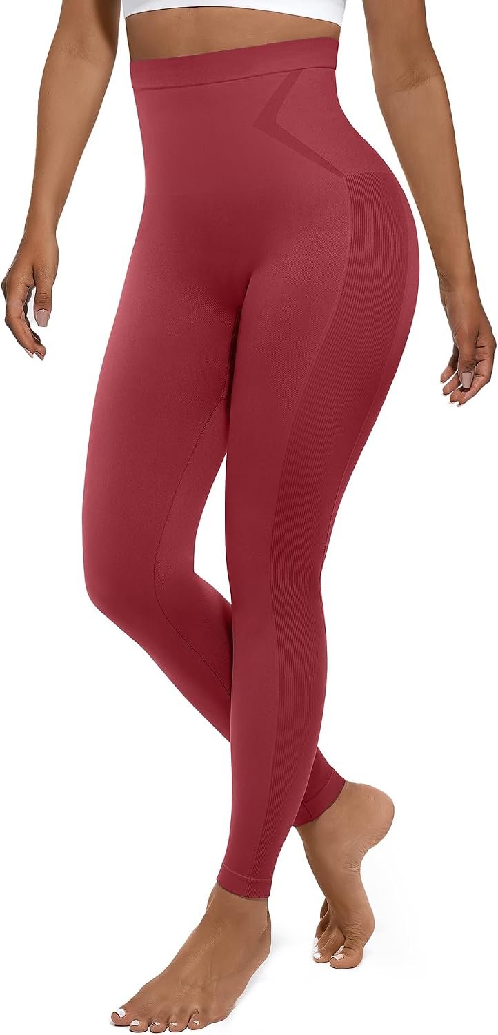 FeelinGirl Leggings Women Tummy Control High Waisted Compression Leggings