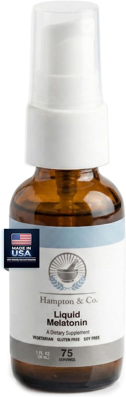 Hampton Distribution Fast-Acting Melatonin Sleep Spray – 3mg Liquid Formula for Quicker Fall Asleep & Restful Nights – Easy to Use Bedtime Mist – Maximum Bioavailability – 30mL