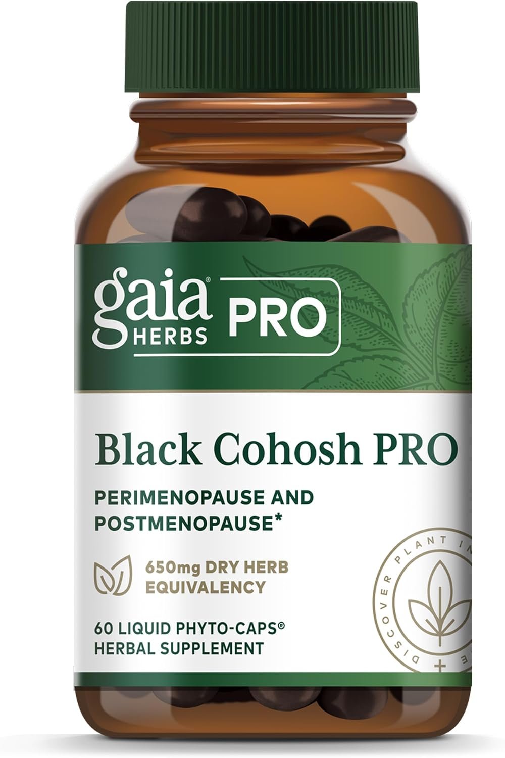 GAIA HERBS PRO Black Cohosh, 60 Vegan Capsules, 60 Servings
