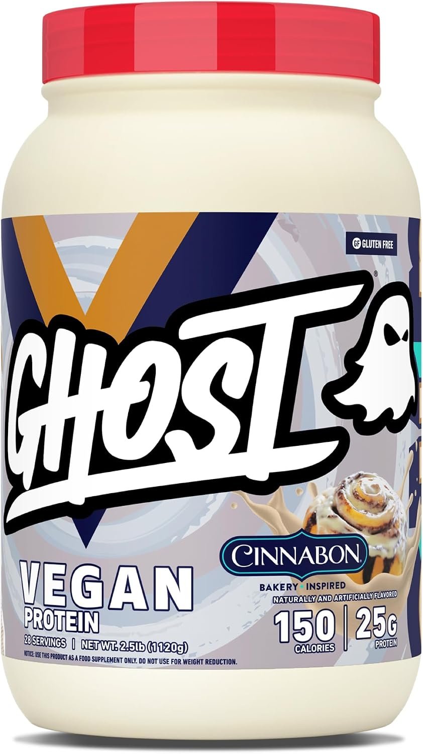 GHOST Vegan Protein Powder, Cinnabon – 25G Protein