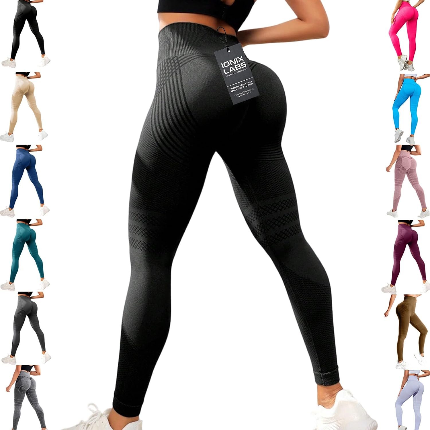 3D Leggings Compression, Women‘s High Waisted Compression Leggings, Butt Lifting Workout Leggings, Squat Proof