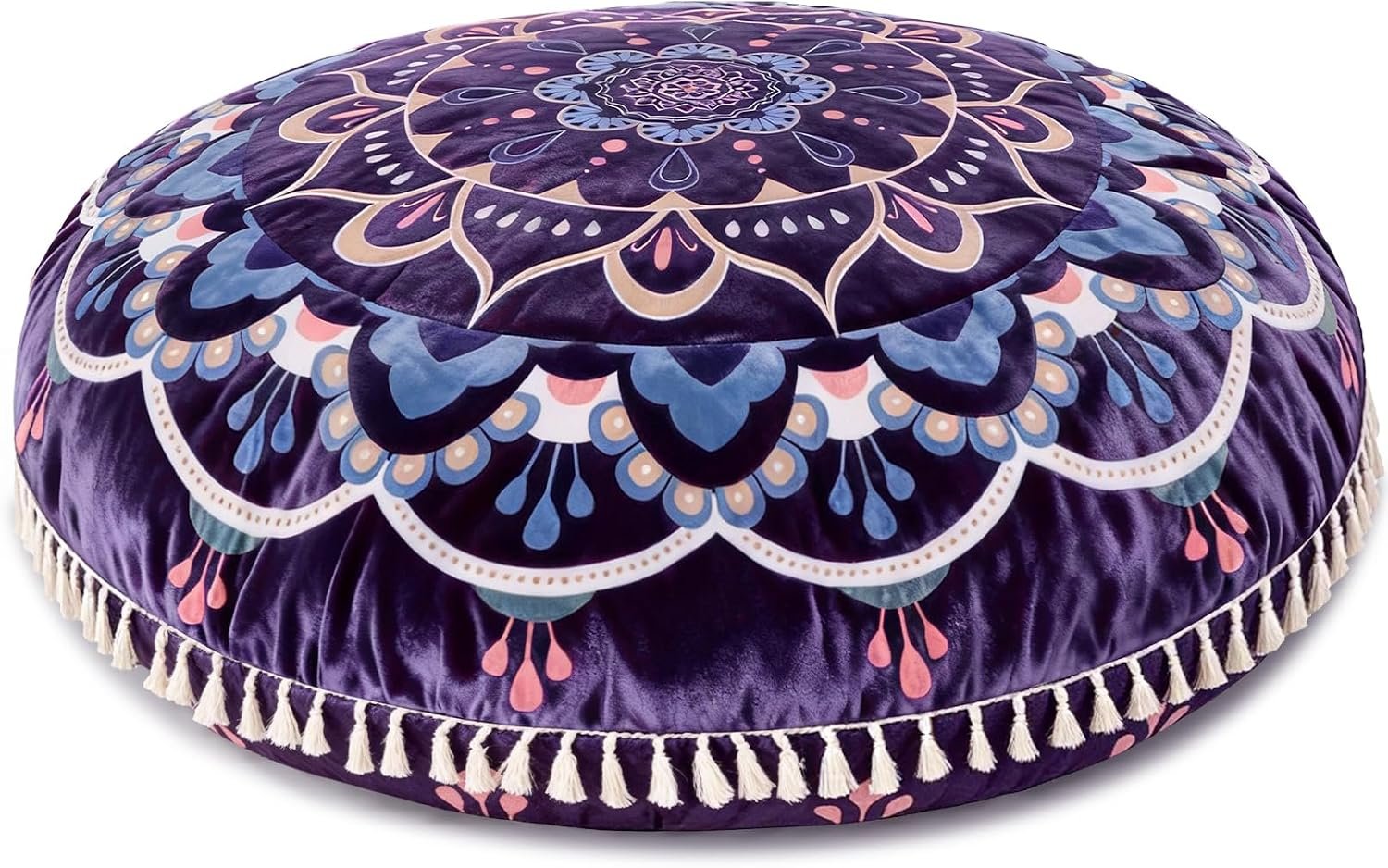Hihealer Meditation Cushion, Large Velvet Floor Pillow for Yoga, Meditation