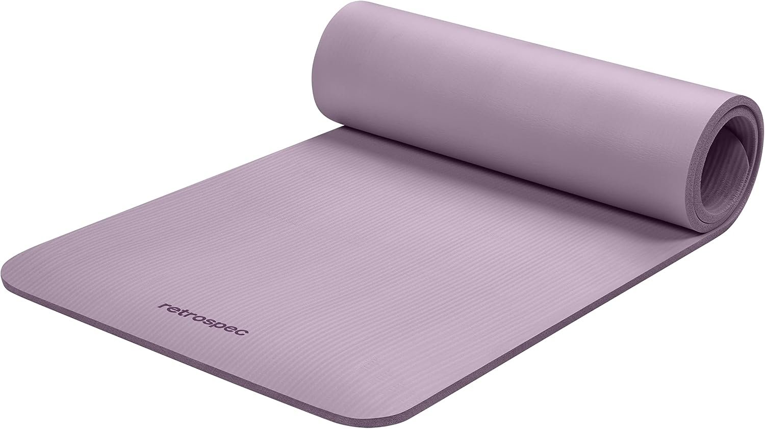 Retrospec Solana Yoga Mat Thick 1/2in Non-Slip Workout Mat with Nylon Strap – 72x24in Exercise Mat for Pilates, Stretching & Fitness – BPA Free, Easy Clean