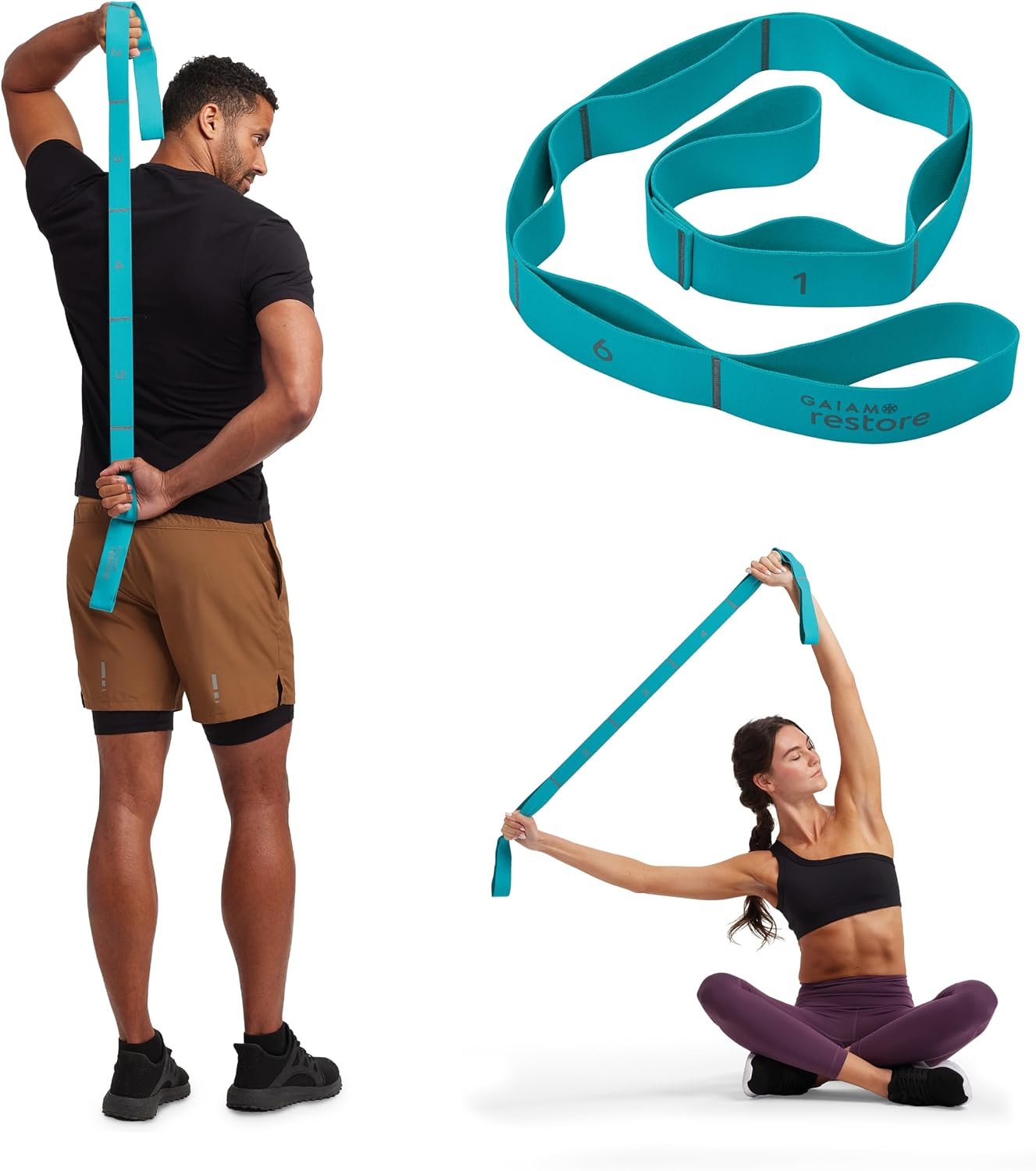 Gaiam Restore Resistance Band Stretching