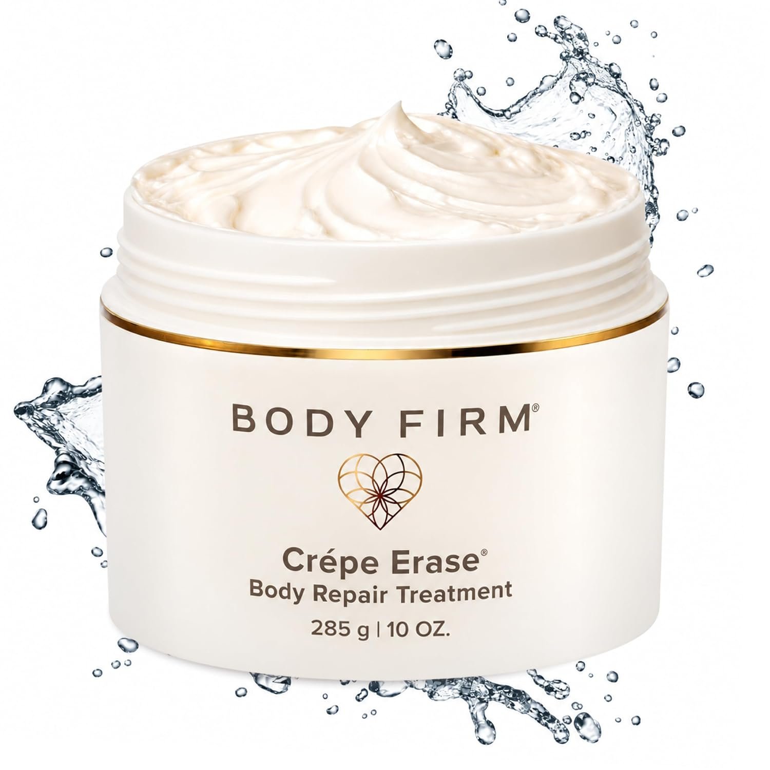 BODY FIRM Crepe Erase Body Repair Treatment, Anti-Aging Wrinkle Cream, Support Skins Natural Elastin & Collagen Production – 10oz