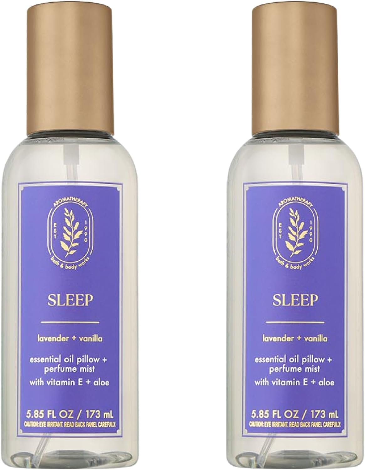 Bath & Body Works Lavender Vanilla Pillow Spray, 5.3 fl oz, 2 Pack