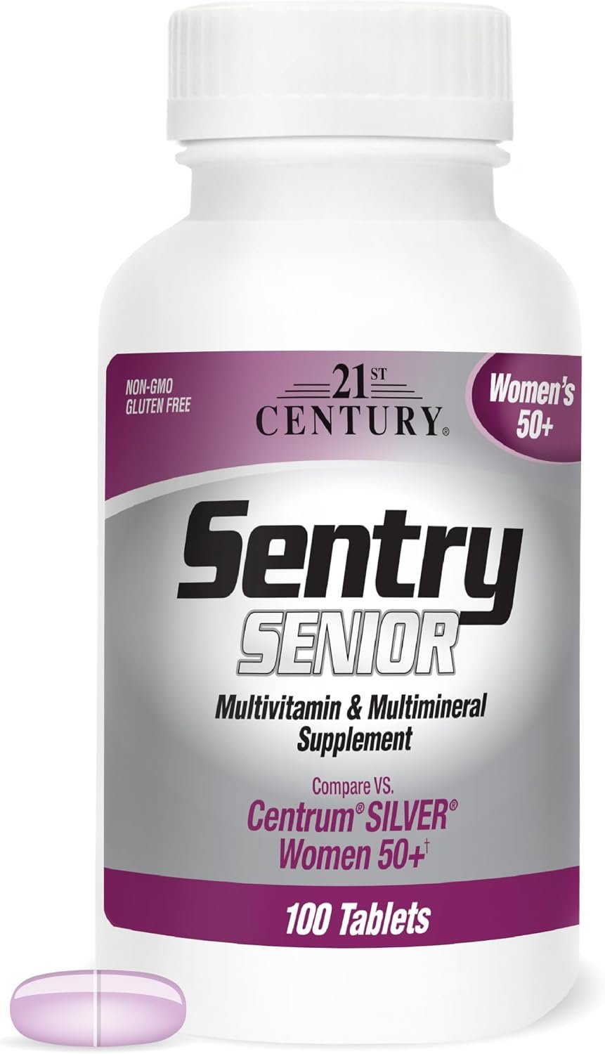 21st Century Sentry Senior Women 50+ Multivitamin, 100 Tablets