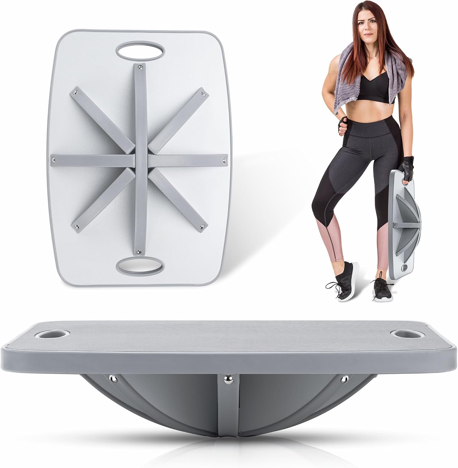 Advanced Wood Balance Board, Table Balance Board, Office Swing Board, for Physical Therapy, Fast Fitness Training and Outdoor Sports Balance Training Device