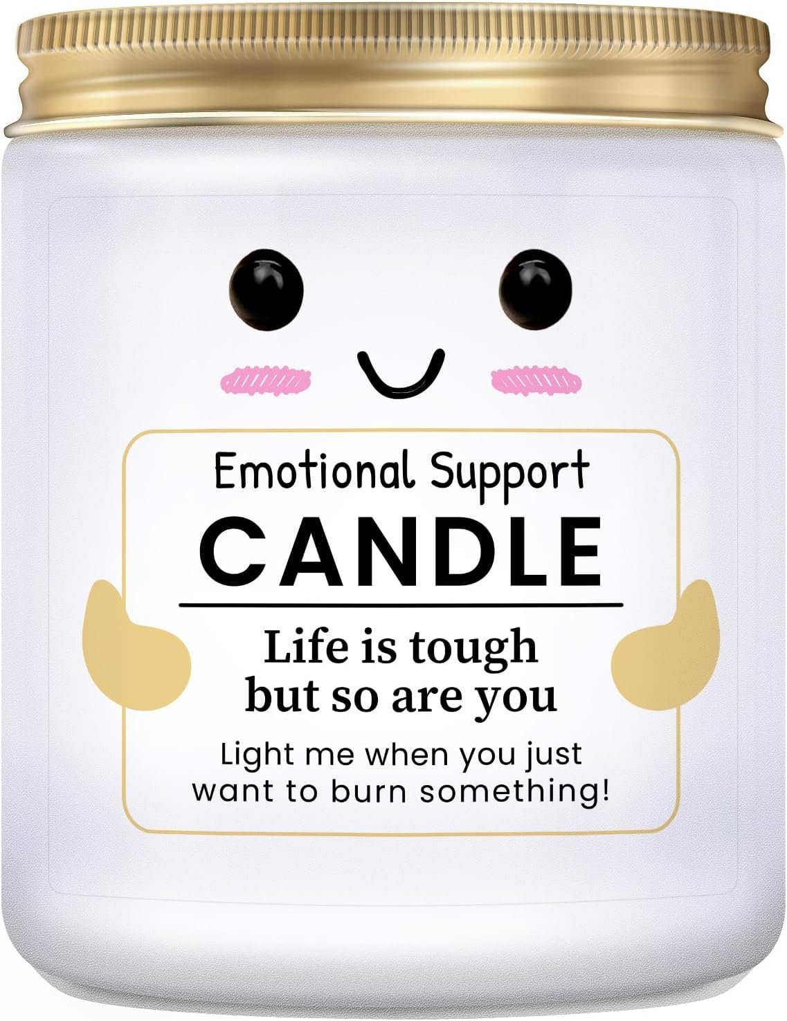 Funny Emotional Support Gifts,Inspirational Gift for Women, Lavender Candle