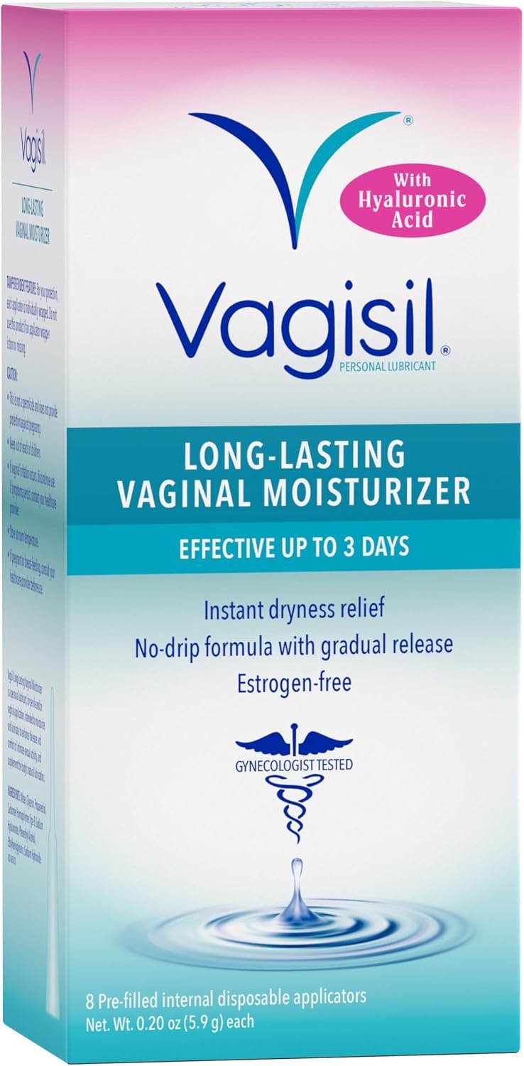 VAGISIL Prohydrate Internal Vaginal Moisturizer, Lubricant, 8 Count, 1 Pack
