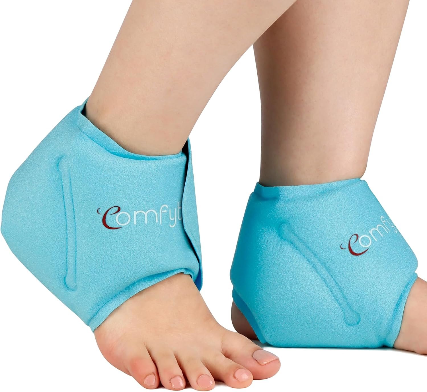 Comfytemp Ankle Ice Pack Wrap for Plantar Fasciitis, Foot Pain Relief, 2pcs