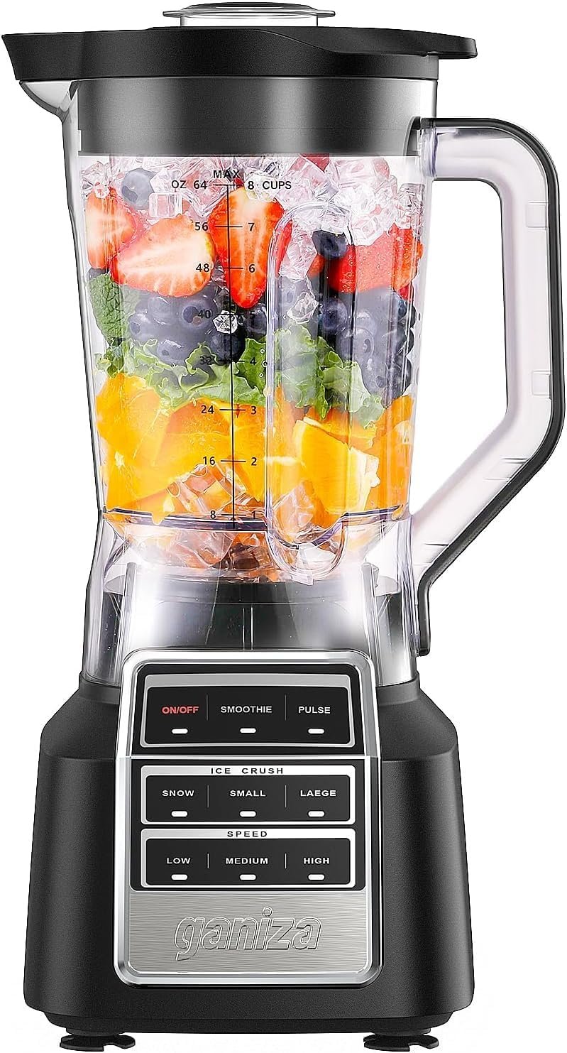 Ganiza Smoothie Blender Max 1800W, Professional Blenders for Kitchen