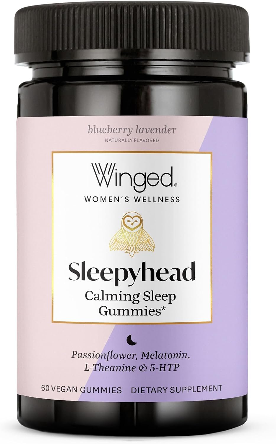 Winged Wellness Sleepyhead Natural Sleep Gummies for Women, 60 Gummies