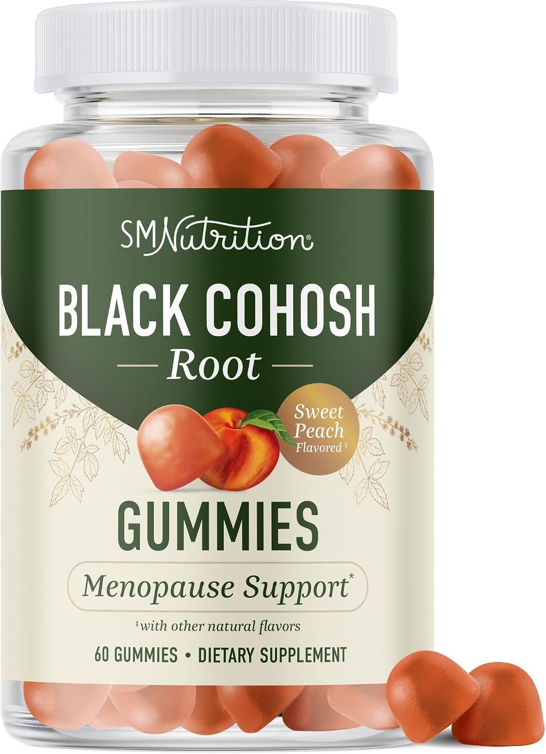 Black Cohosh Gummies, Menopause Relief, Hot Flashes & Night Sweats Support