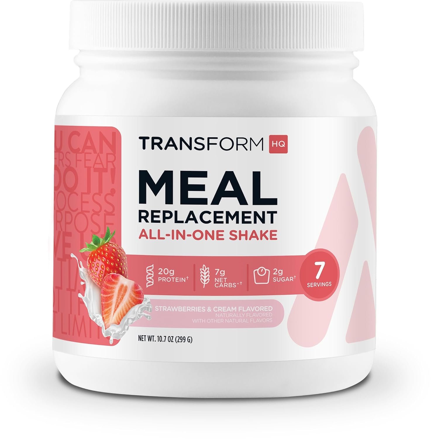 TransformHQ Meal Replacement Shake Powder (Strawberries & Cream) 7 Servings