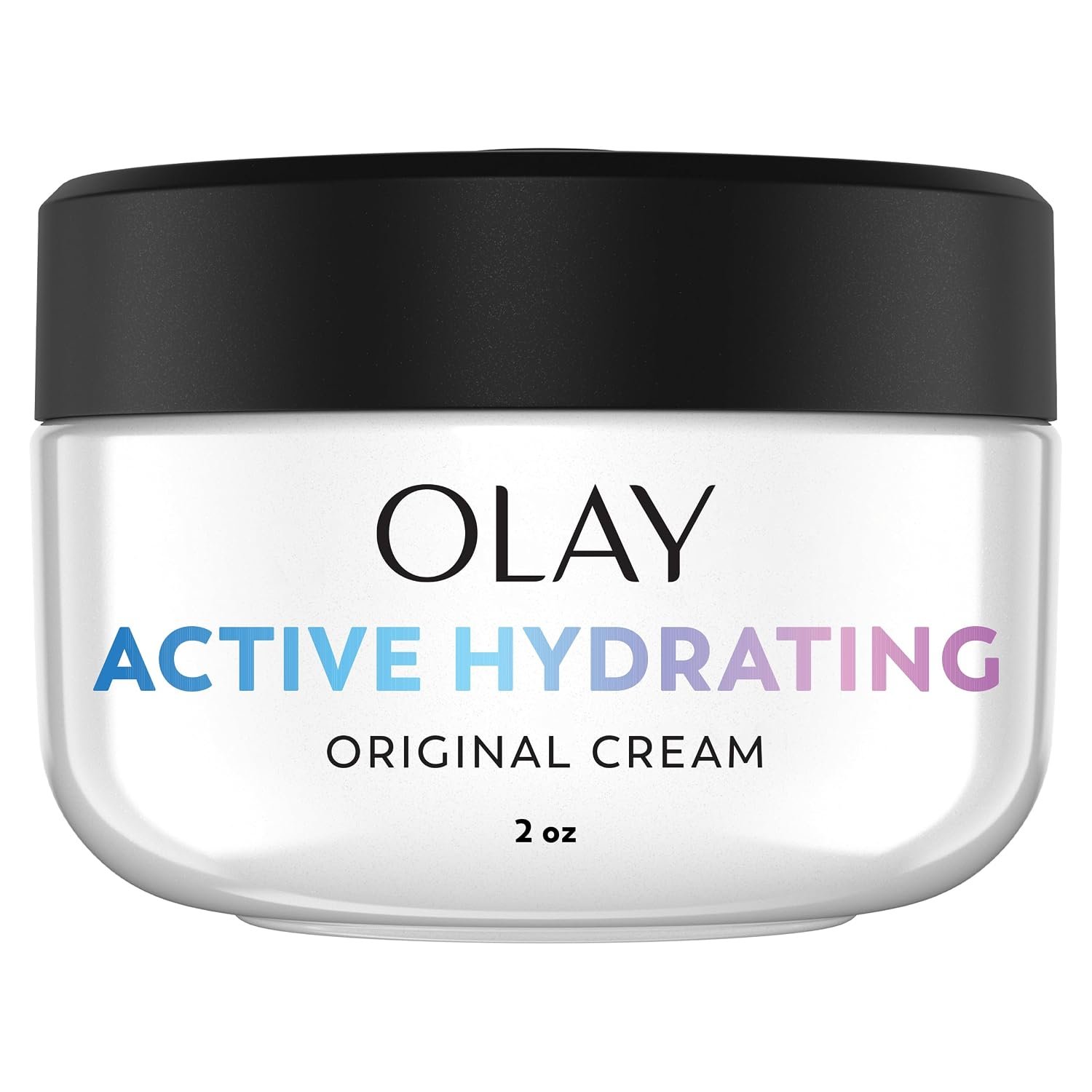 Olay Active Hydrating Cream Face Moisturizer, 48-Hour Hydration, Anti-Aging Face Cream for Fine Lines & Wrinkles, Oil-Free, 2.0 fl oz