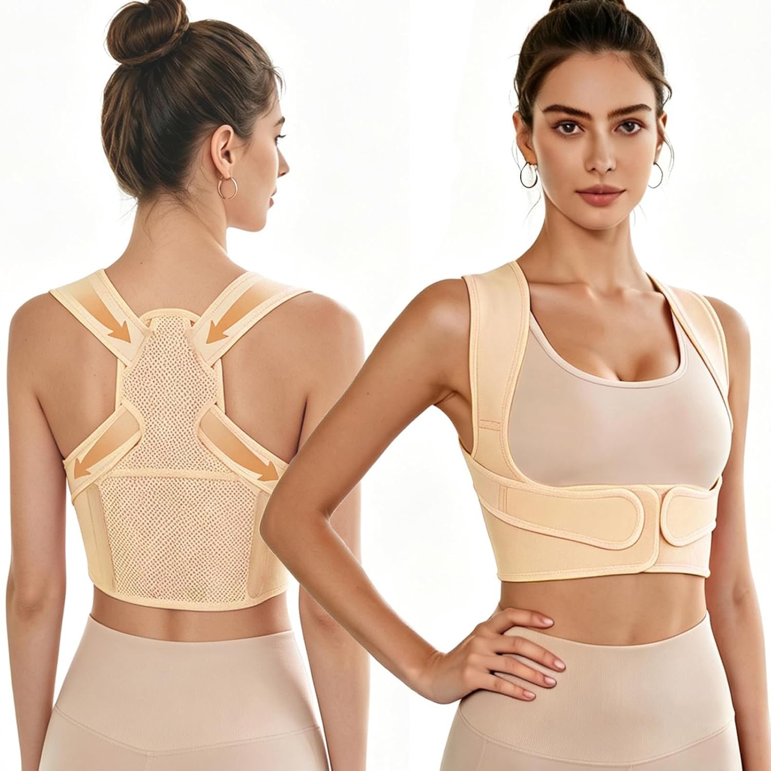 Posture Corrector for Women Under Clothes, Upper Back Brace