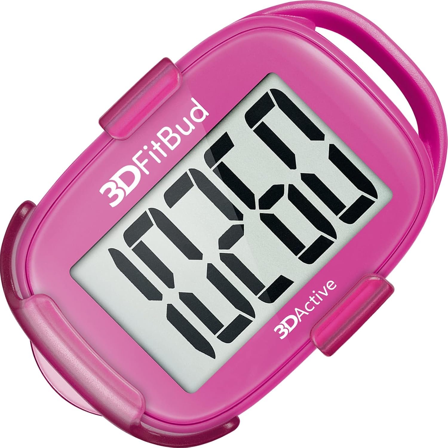 3DFitBud Simple Step Counter Walking 3D Pedometer by 3DActive with Clip, Lanyard Accurate Step Tracker Large Display, Easy to Use for Kids Men Women Adult Seniors Daily Step Tracking – A420S