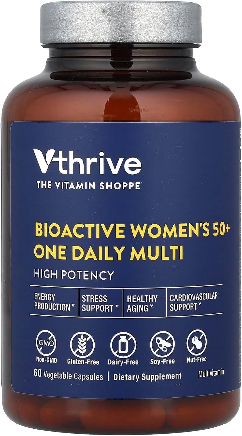 Vthrive BioActive Women 50+ One Daily Multivitamin, 60 Capsules
