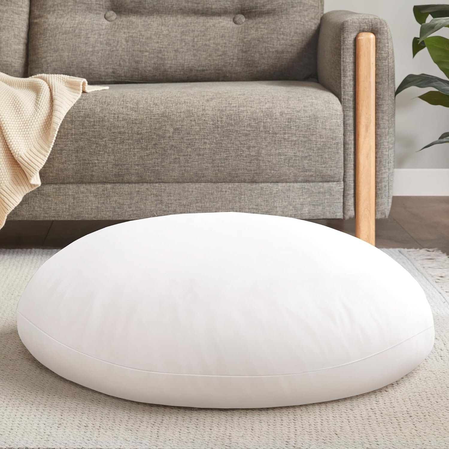 Codi 32″ Floor Cushions, Large Meditation Pillow Insert for Adults, Round