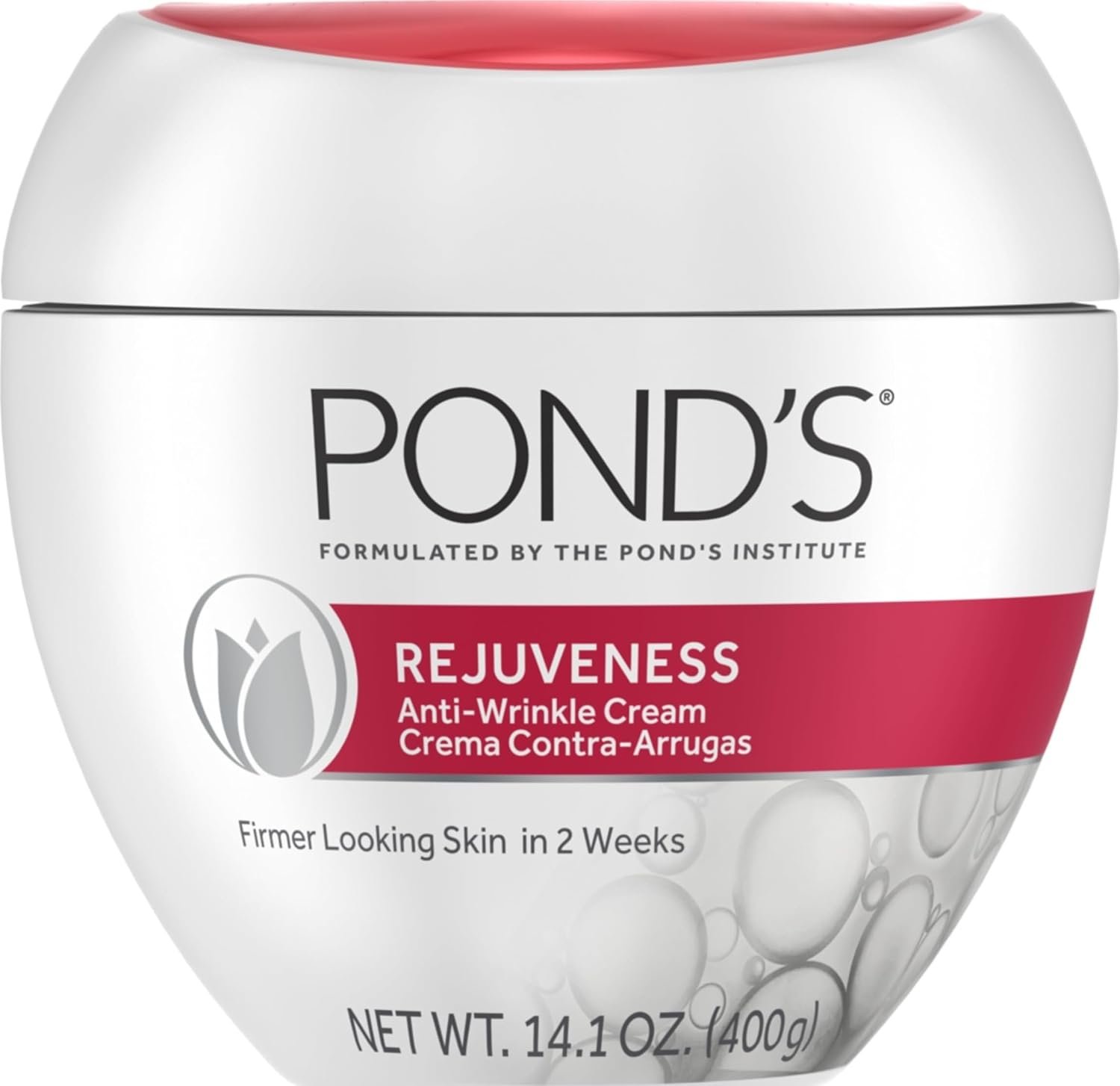 POND’S Rejuveness Face Cream – Anti-Aging Face Moisturizer with AHA’s, Vitamin E & Collagen – Daily Wrinkle Cream for Women – Hydrating Collagen Face Cream – Dermatologist Tested, 14.1 oz