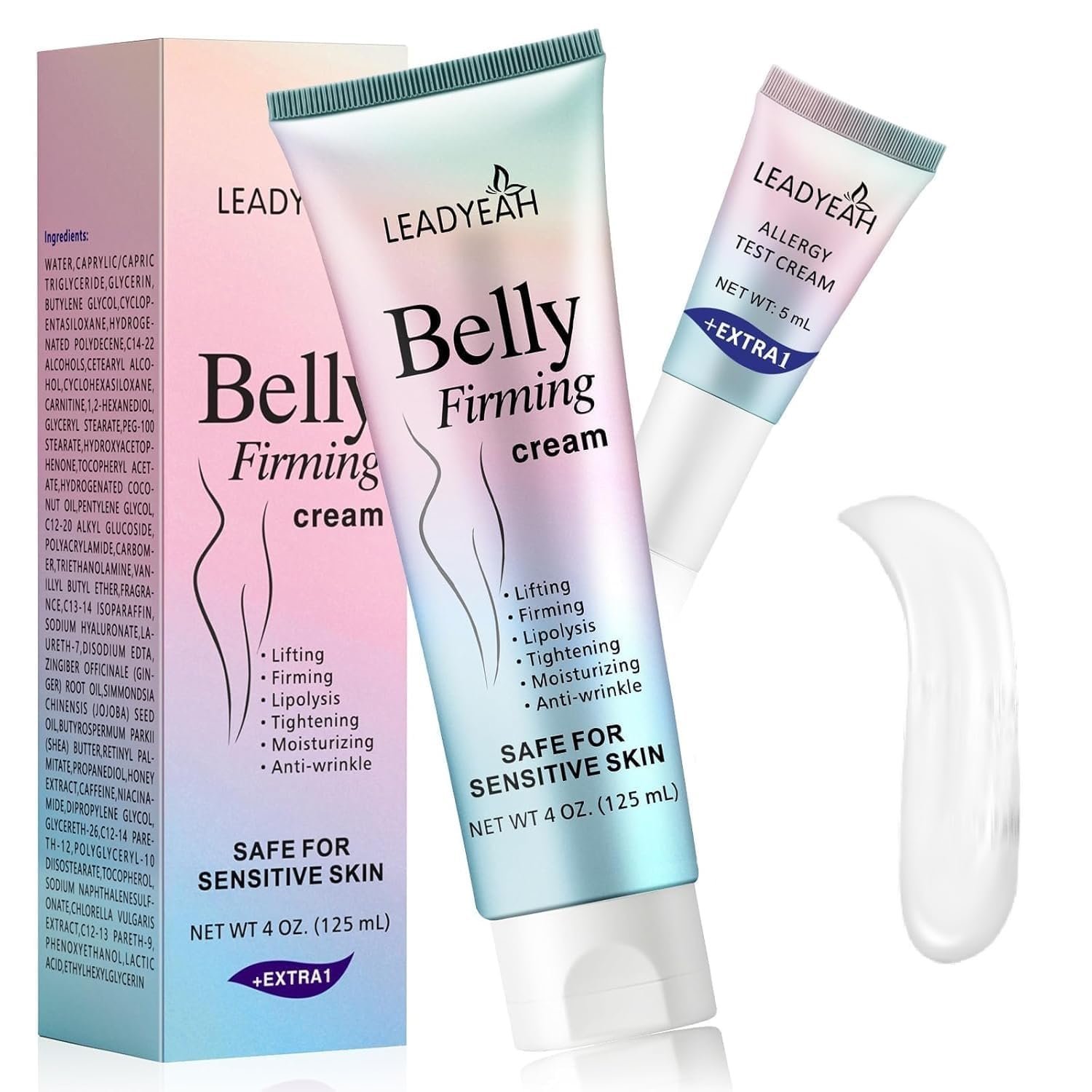 Firming Body Cream for Belly, Thighs & Butt, Hydrating Tightening