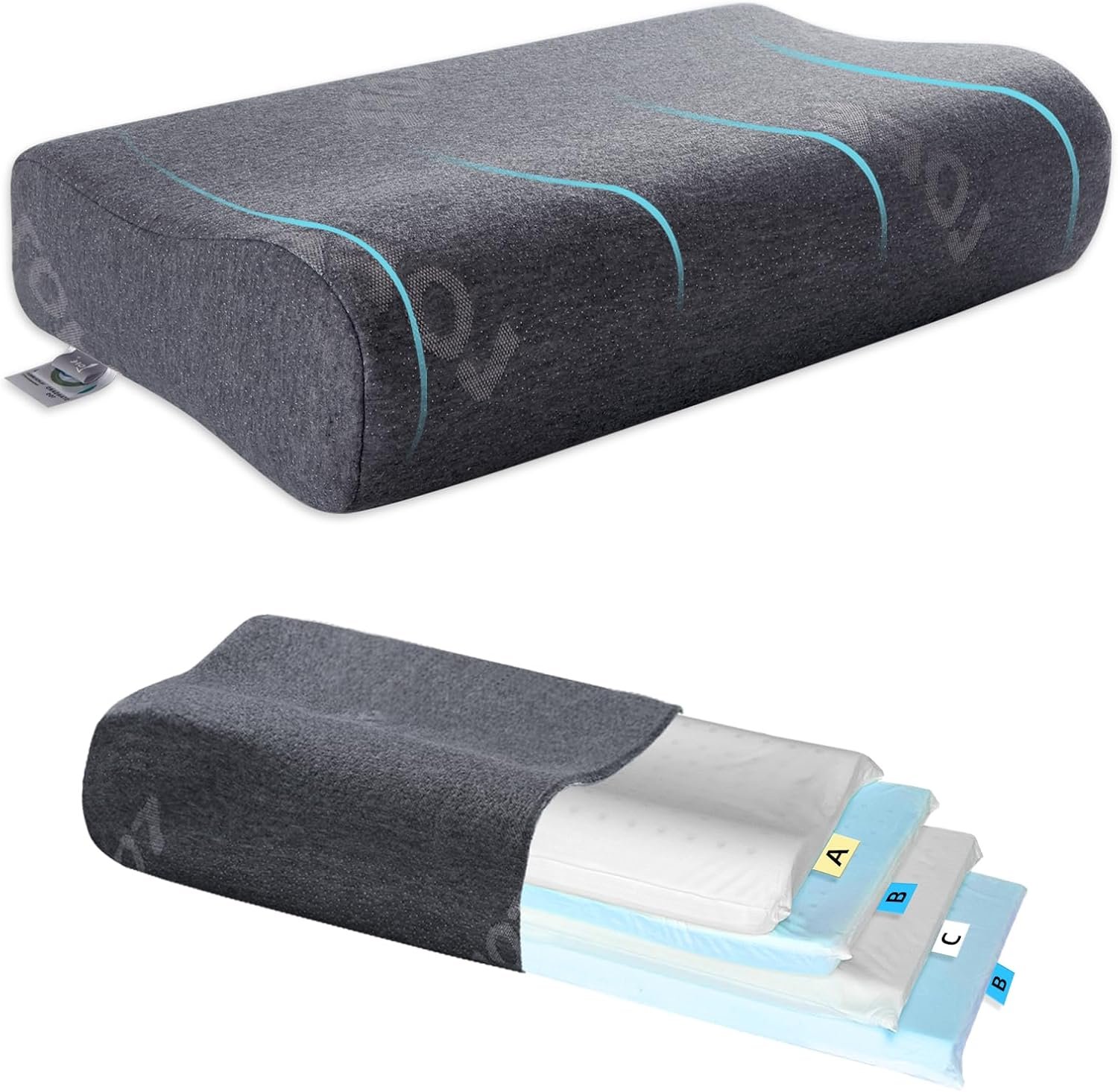 Contour Pillow – Adjustable Softness & Hardness for Ideal Support
