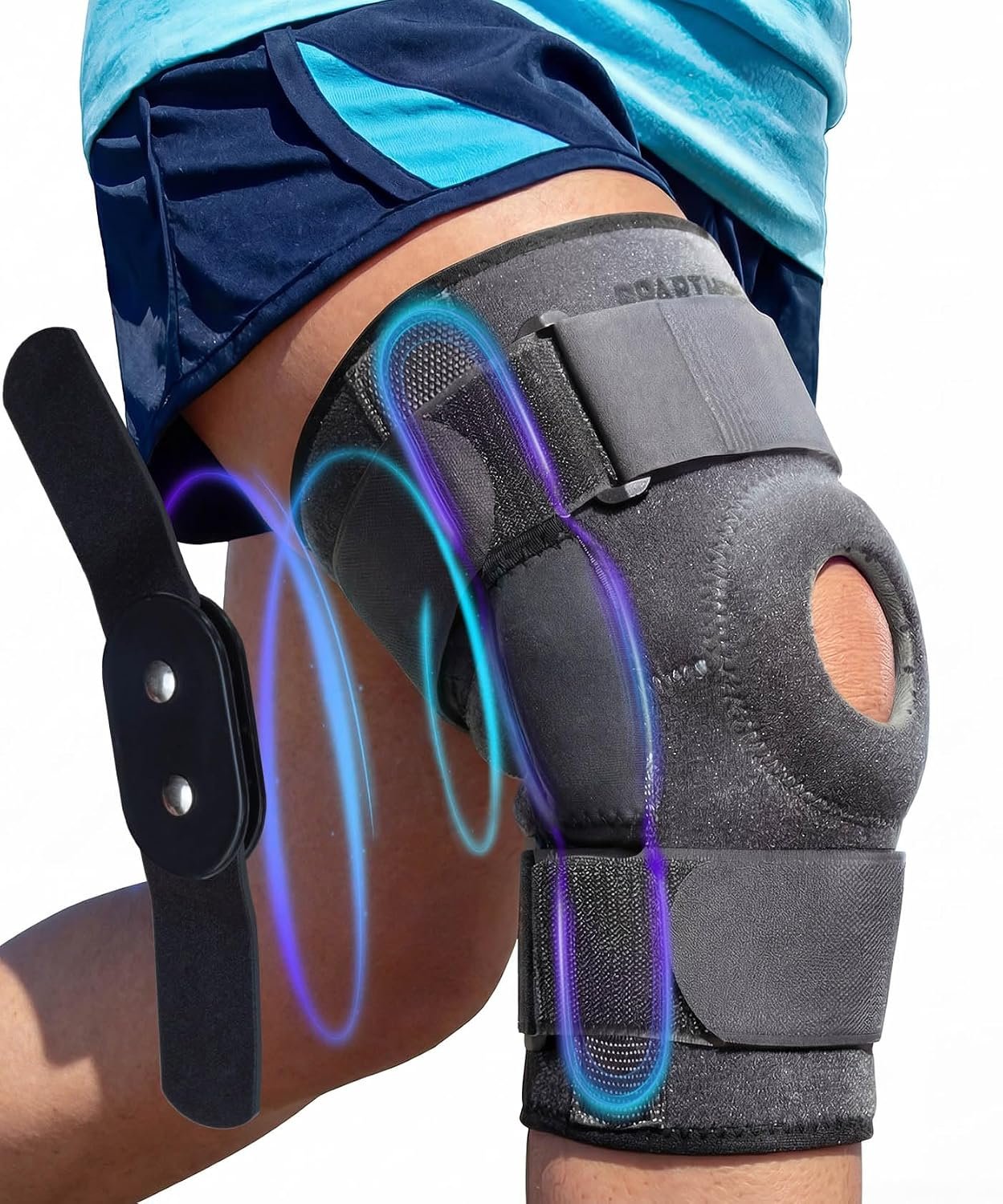 Sparthos Knee Brace for Women & Men – Meniscus Tear Support – Gray-L