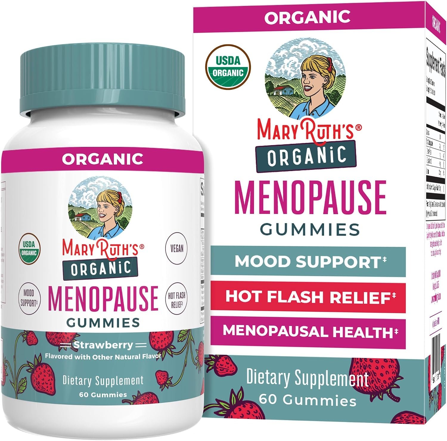 MaryRuth’s Organic Menopause Support Gummies, Black Cohosh, 30 Servings