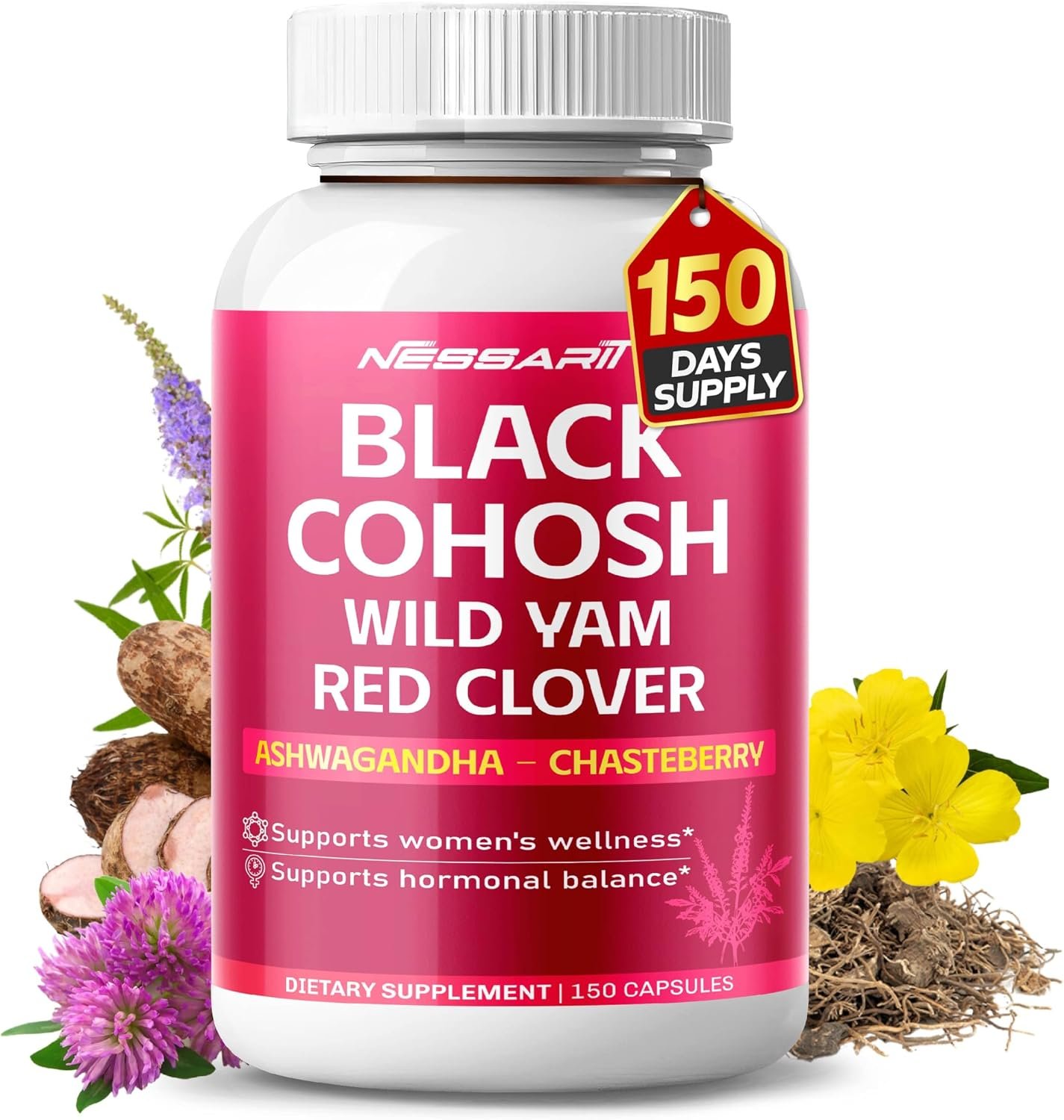 Black Cohosh Complete 7-in-1 Formula with Wild Yam, 150 Capsules