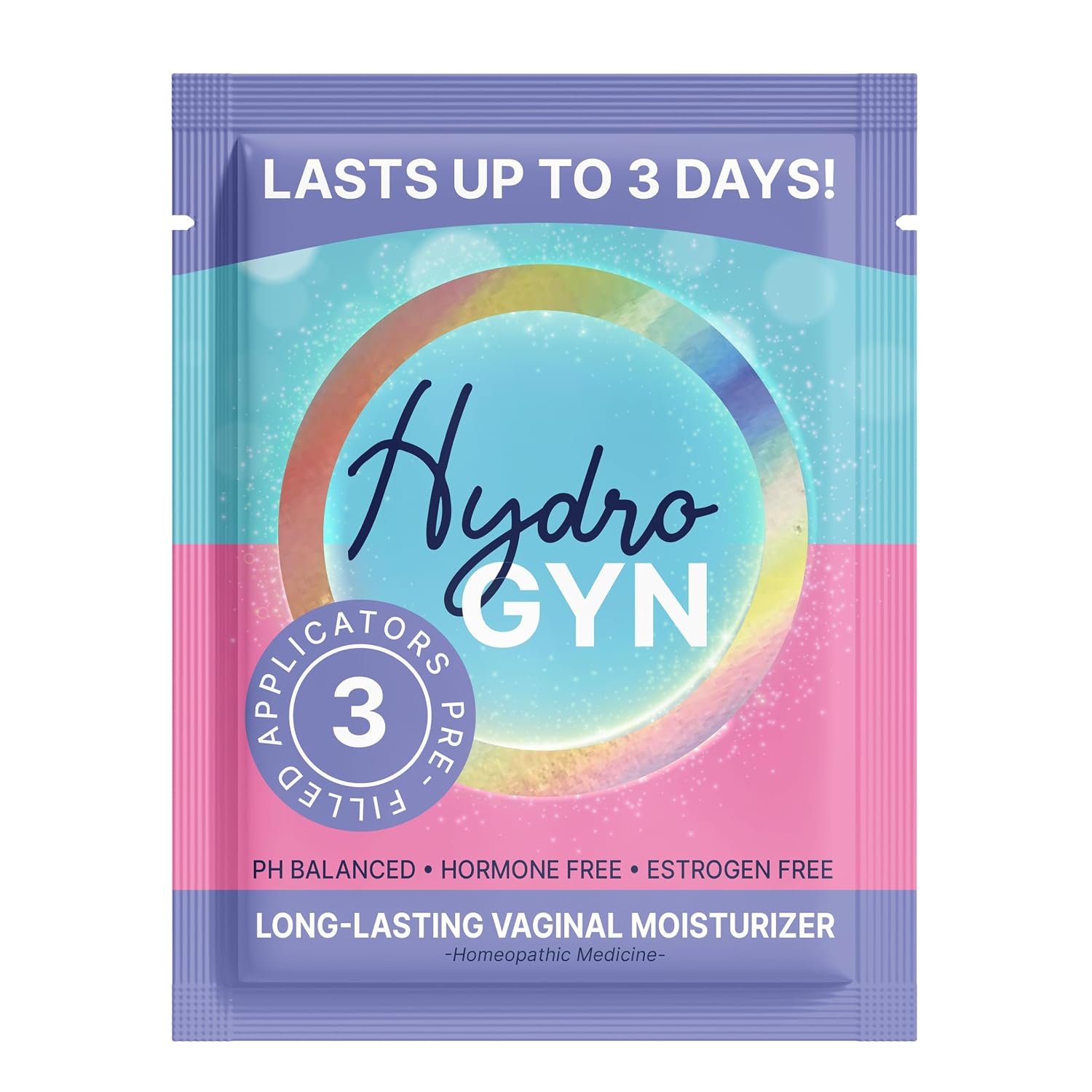 Hydro GYN Vaginal Moisturizer with Hyaluronic Acid for Vaginal Dryness, 3
