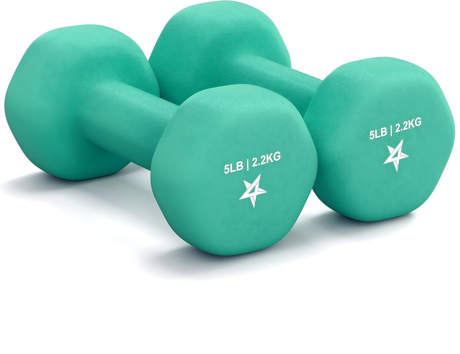 Yes4All 5 lbs Dumbbells Neoprene with Non Slip Grip – Great for Total Body Workout