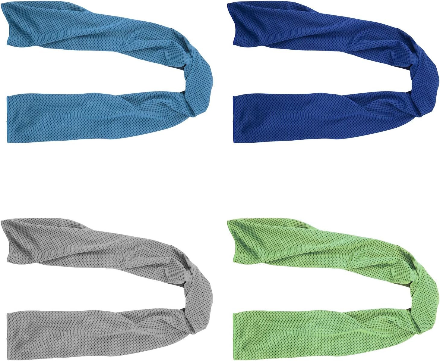 Cooling Towels 4 Pack, 40×12 Inch Cooling Towel for Neck & Face, Sports