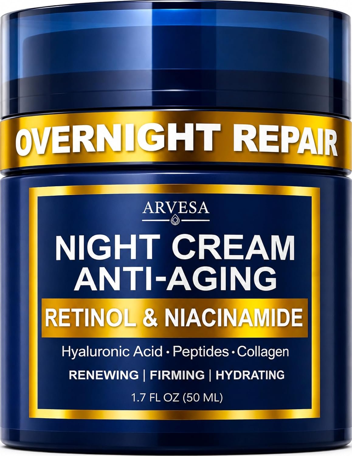 Night Cream for Women Anti Aging – Night Moisturizer with Retinol, Peptides