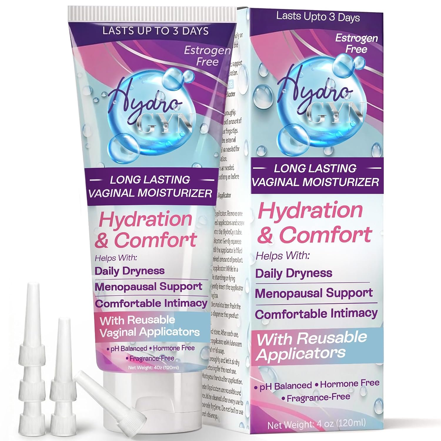 Hydro GYN Vaginal Moisturizer Long Lasting for Intimacy & Vaginal Dryness
