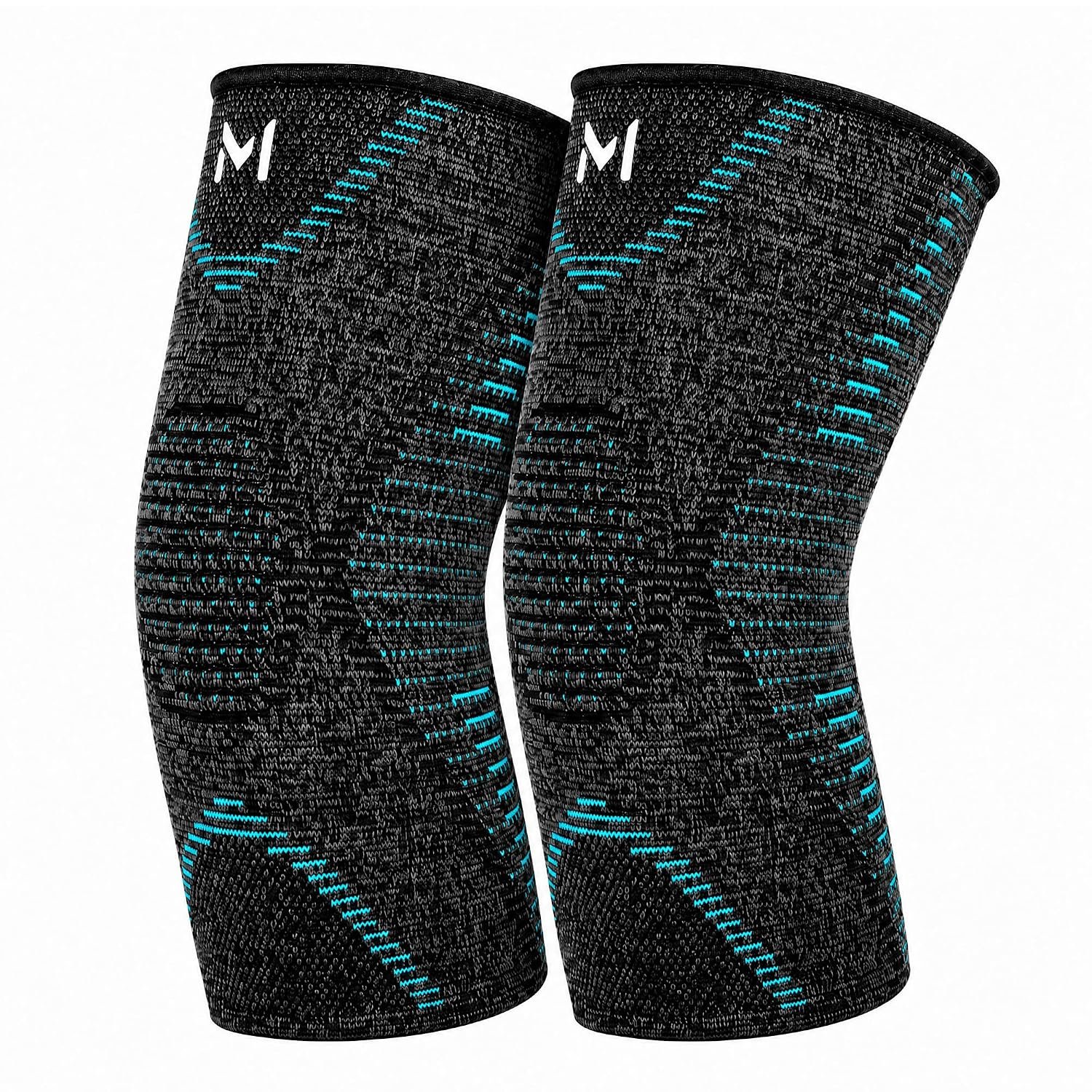 Knitted Elbow Brace Compression Sleeve, Breathable Support 1 Pair
