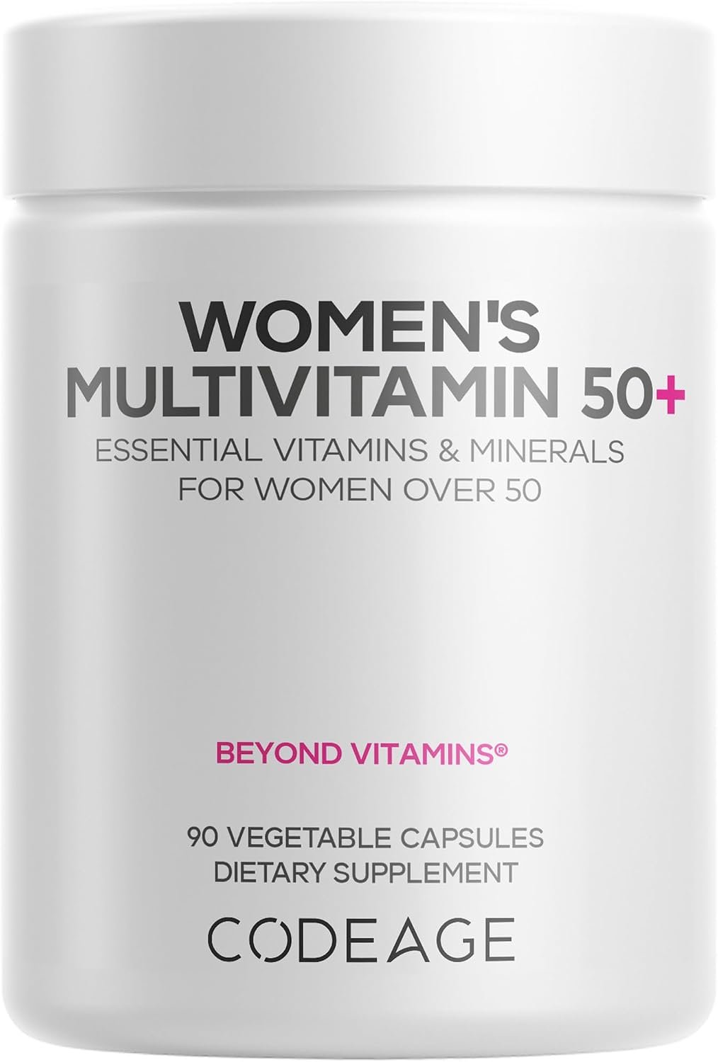 Codeage Women’s Multivitamin 50+, CoQ10, Ashwagandha, Probiotics, 90 Cap